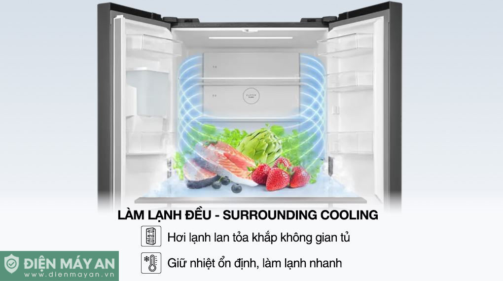 Tủ Lạnh Toshiba Inverter 471 lít Multi Door GR-RF606WI-PMV(60)-AG